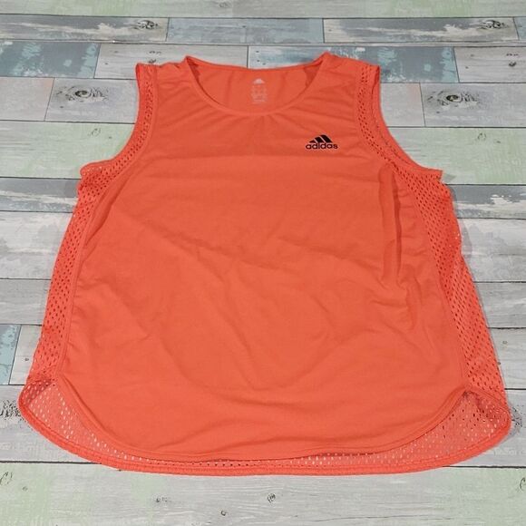 Adidas Blood Orange Tank Top sz Large - Picture 1 of 4